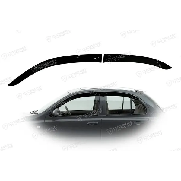 Дефлектора на окна Nissan Micra 5d (K12) 2003EuroStandard деф.окон Cobra Tuning NE10303