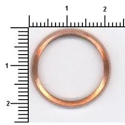КОЛЬЦО УПЛОТНИТЕЛЬНОЕ 17.2x21.0x2.0/CU PR (BMW прокл. корпус форсунки) ELRING 297.170