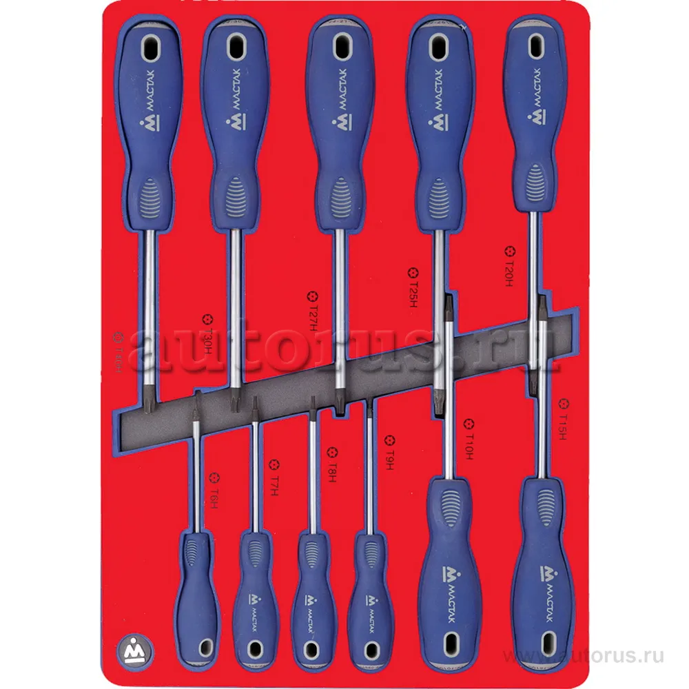 Набор отверток TORX, ложемент, 11 предметов МАСТАК 5-4411