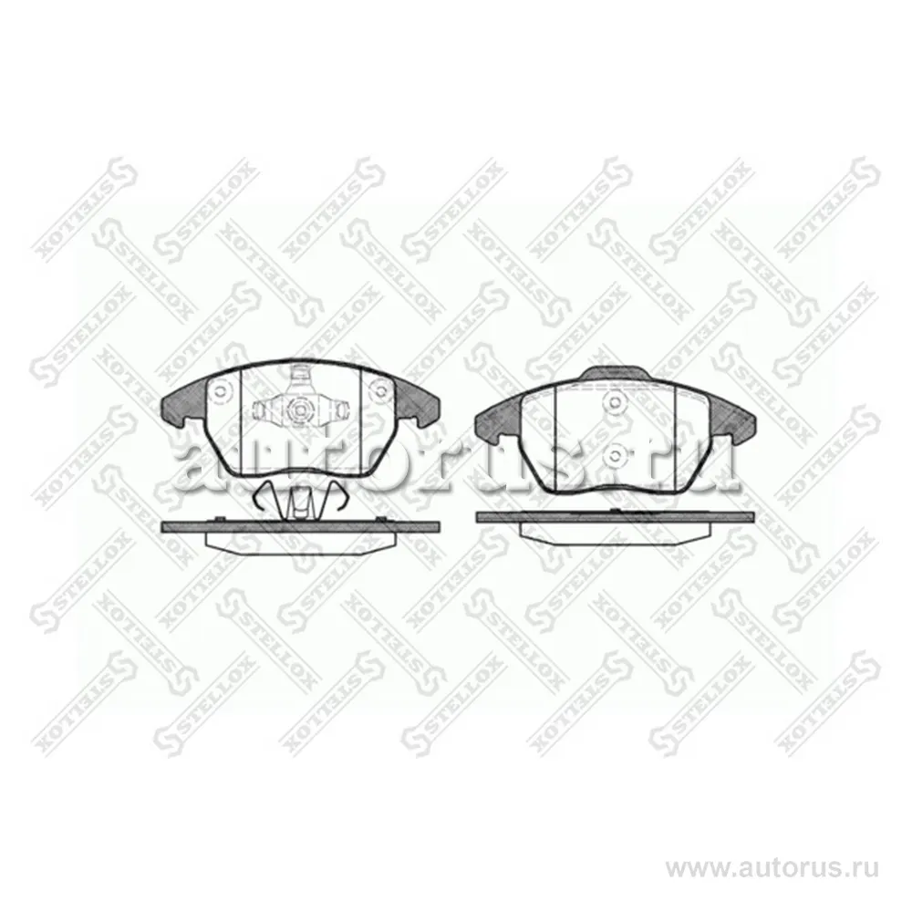 Колодки дисковые п. Citroen C4, Peugeot 307 2.0i/HDi 03> STELLOX 1041 010-SX