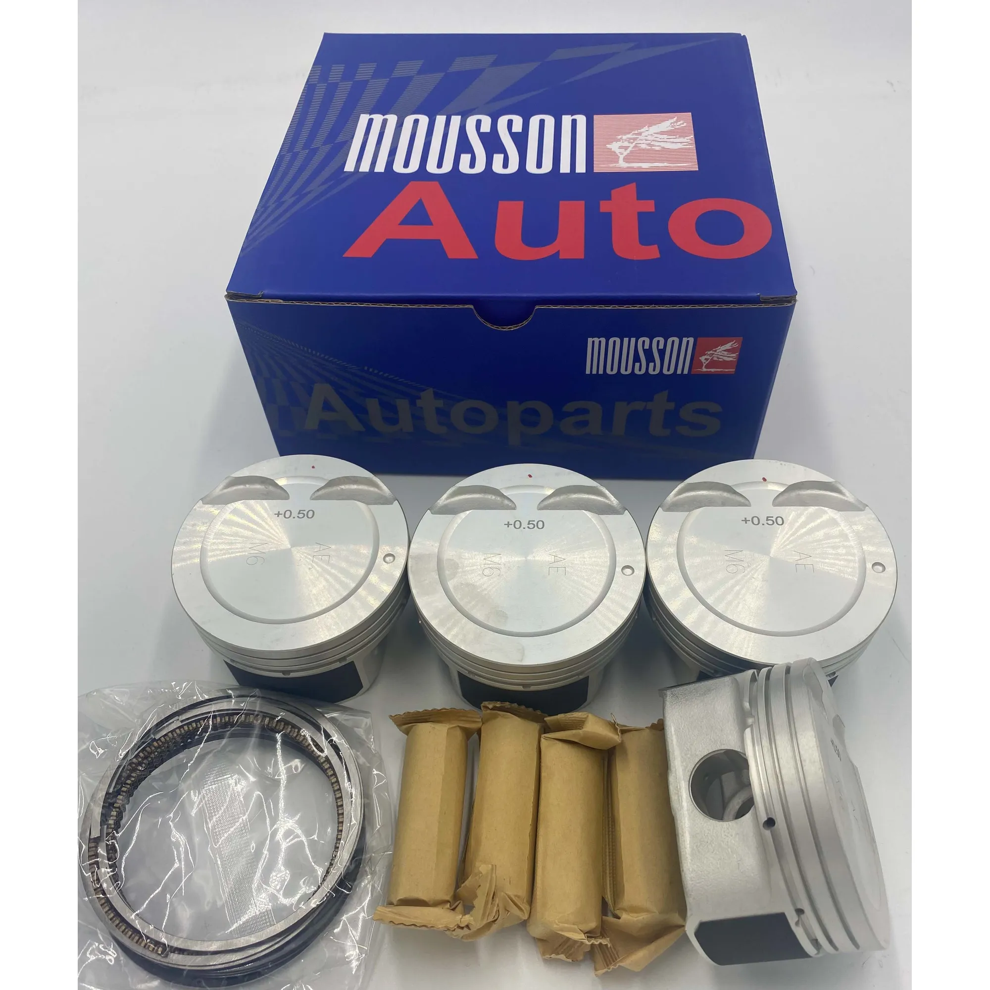 Поршень кольца ремонтные +0,5мм комплект Kia/Hyundai G4FC на 1 цилиндр MOUSSON SPRG4FC050
