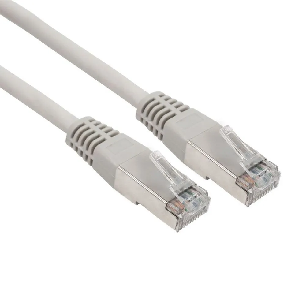 Патч-корд F/UTP, категория 6, RJ45-RJ45, экранированный, LSZH серый, 5 м REXANT 18-8107-1