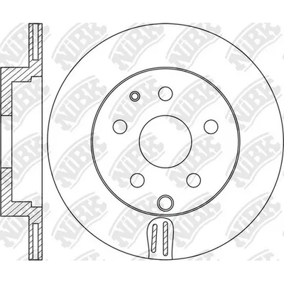 Диск тормозной задний MAZDA CX-7/CX-9 /VENT D=324MM NIBK RN1650