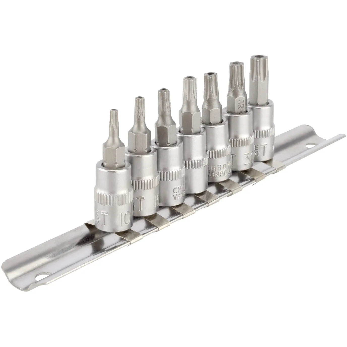 Набор головок-вставок Torx T10-T40, 1/4DR, с отверстием, 7 предметов АвтоDело 39861