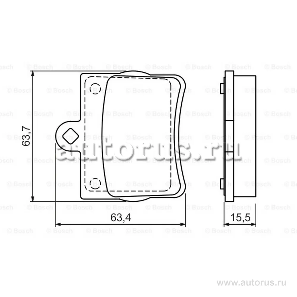 Колодки тормозные MERCEDES W202 1.8-2.5 93-00 задние (1 штифт)