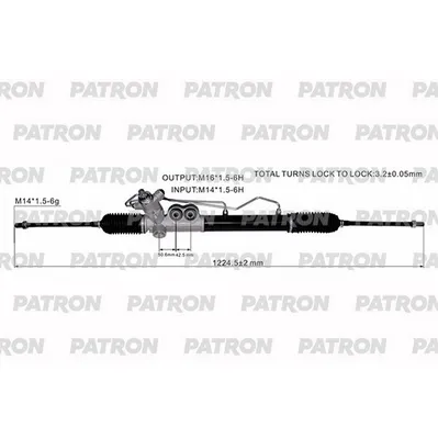 Рейка Рулевая NISSAN MAXIMA / MAXIMA QX V (A33) 00- PATRON PSG3224