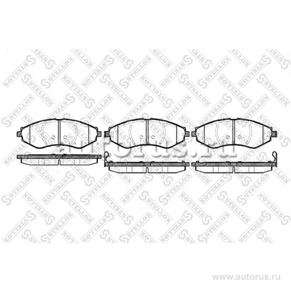 Колодки дисковые п. Daewoo Nubira/Evanda, Chevrolet STELLOX 656 022-SX