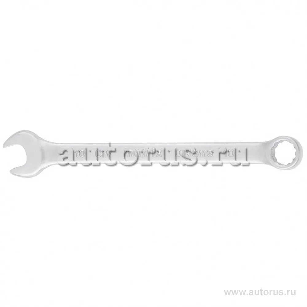 Ключ комбинированный, 10 мм, CrV, матовый хром MATRIX 15106