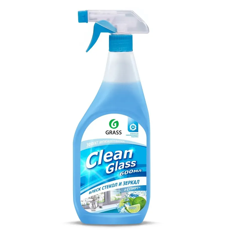 Средство для стекол и зеркал Grass Clean Glass голубая лагуна 600мл 1537423