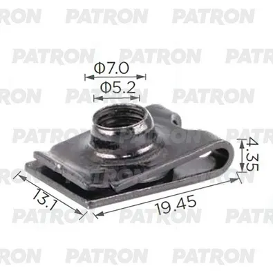 Гайка металлическая Пружинная гайка м12 hyundai PATRON P37-3932