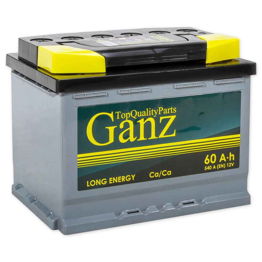 Аккумулятор GANZ Standart 60 А/ч прямой L+ 242x175x190 L2 EN 540 А
