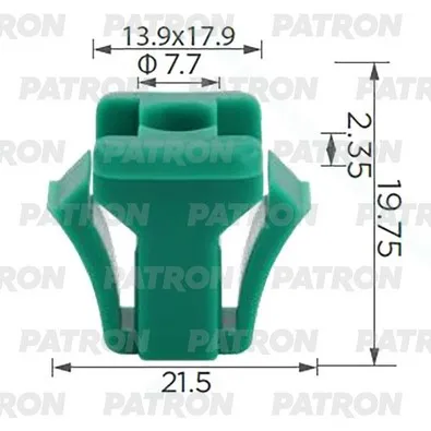 Втулка пластиковая Втулка крепления фар GM PATRON P37-3845