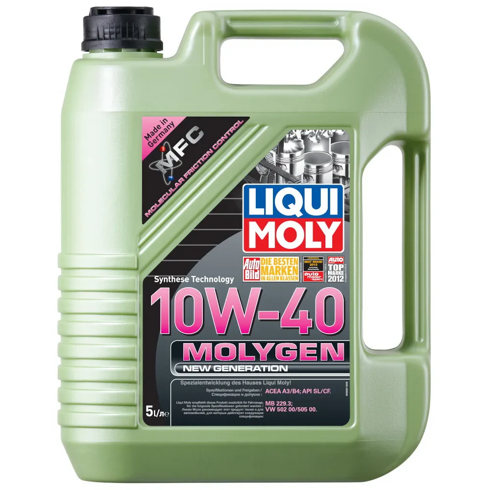 Масло моторное LIQUI MOLY Molygen 5W-50 синтетическое 5 л 1906