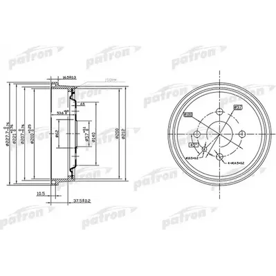 Барабан тормозной задн OPEL: ASTRA F 91-98, ASTRA F Van 91-99, ASTRA PATRON PDR1118