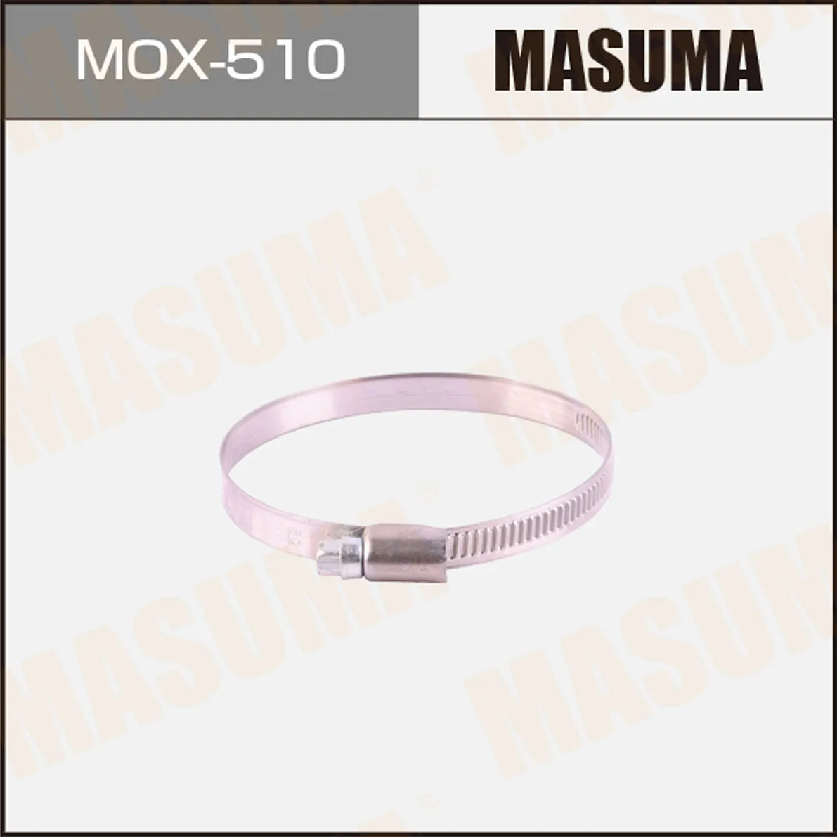 Хомут червячный 60-80mm / H-9mm (нержавеющая сталь) (уп.10, цена за 1 шт.) MOX510