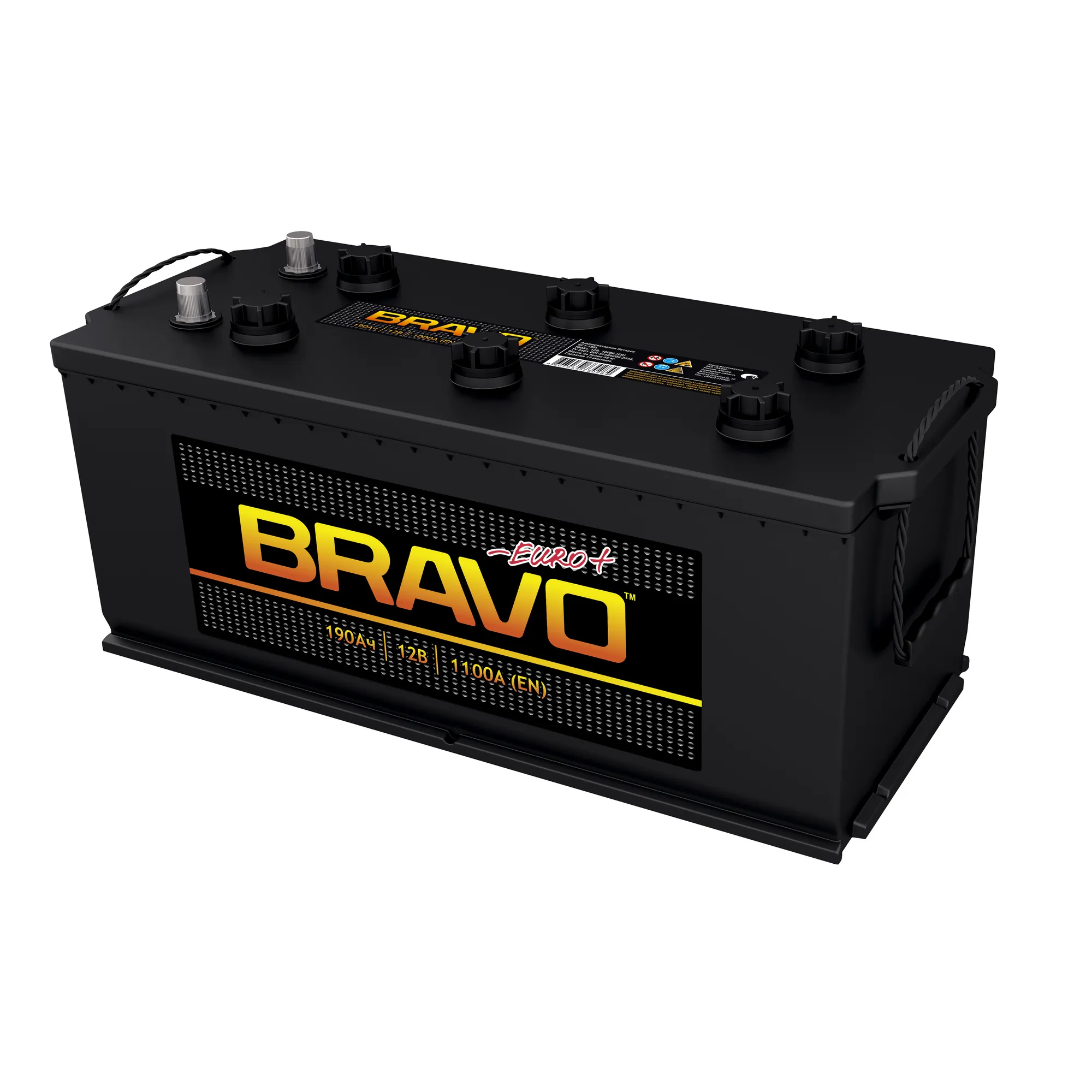 Аккумулятор BRAVO Standart 190 А/ч L+(3) 524x223x239 D5 EN 1100 А