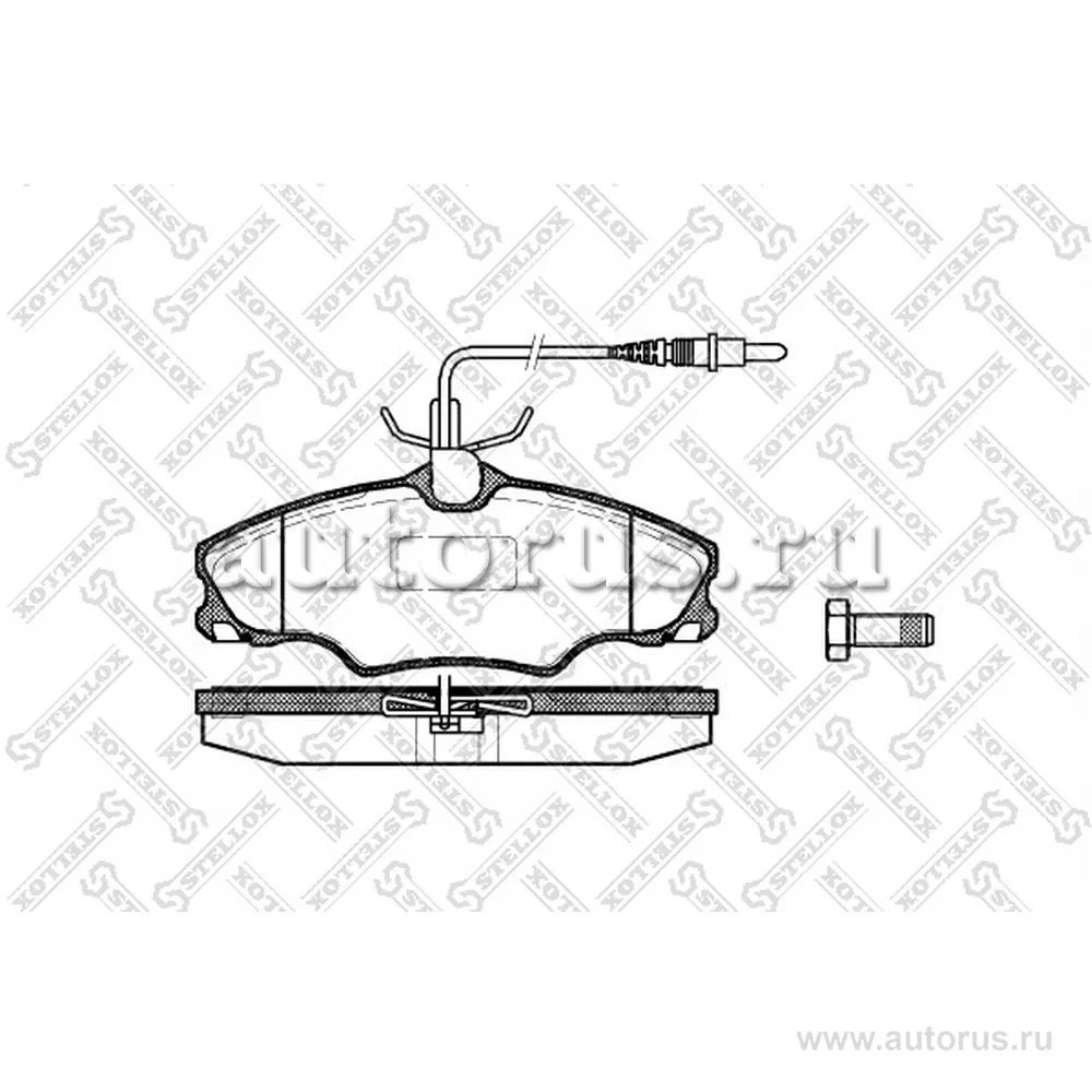 Колодки дисковые п. Peugeot 406 1.6/1.8 &16V/1.9TD STELLOX 614 004B-SX