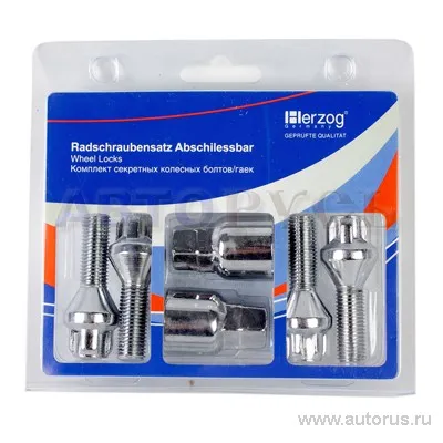 Секретки колесные болт M12x1.50x30 HLB 002K-2