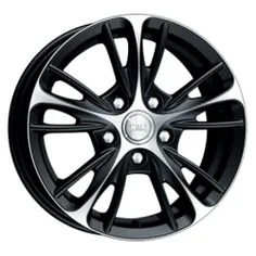 Диск литой R14 5.5J 4x98/58.5 ET35 КИК Мулен Руж алмаз черный 10787