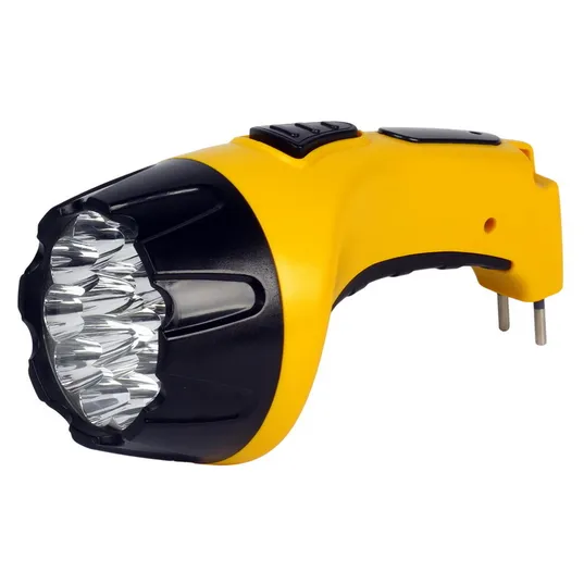 Аккумуляторный светодиодный фонарь 15 LED с прямой зарядкой Smartbuy, желтый SMARTBUY SBF-85-Y