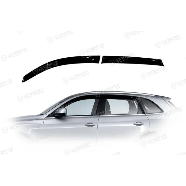 Дефлектора на окна Audi Q5 5d (8R) 2008-2012, 2012EuroStandard деф.окон Cobra Tuning AE10408