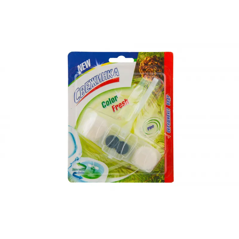 Блок для унитаза Свежинка Color Fresh Зеленая вода лес 1469731