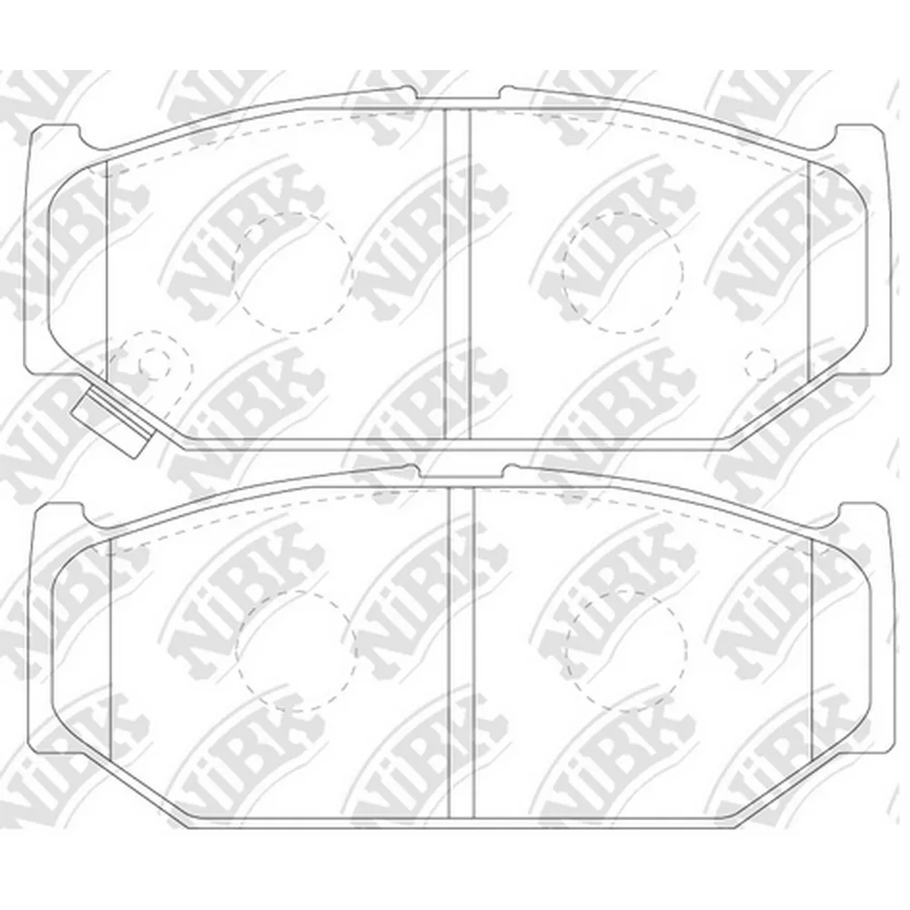 Колодки тормозные NIBK PN9529
