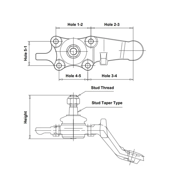 Опора шаровая R TOYOTA 4Runner/LC90/HiLux CTR CB0395R