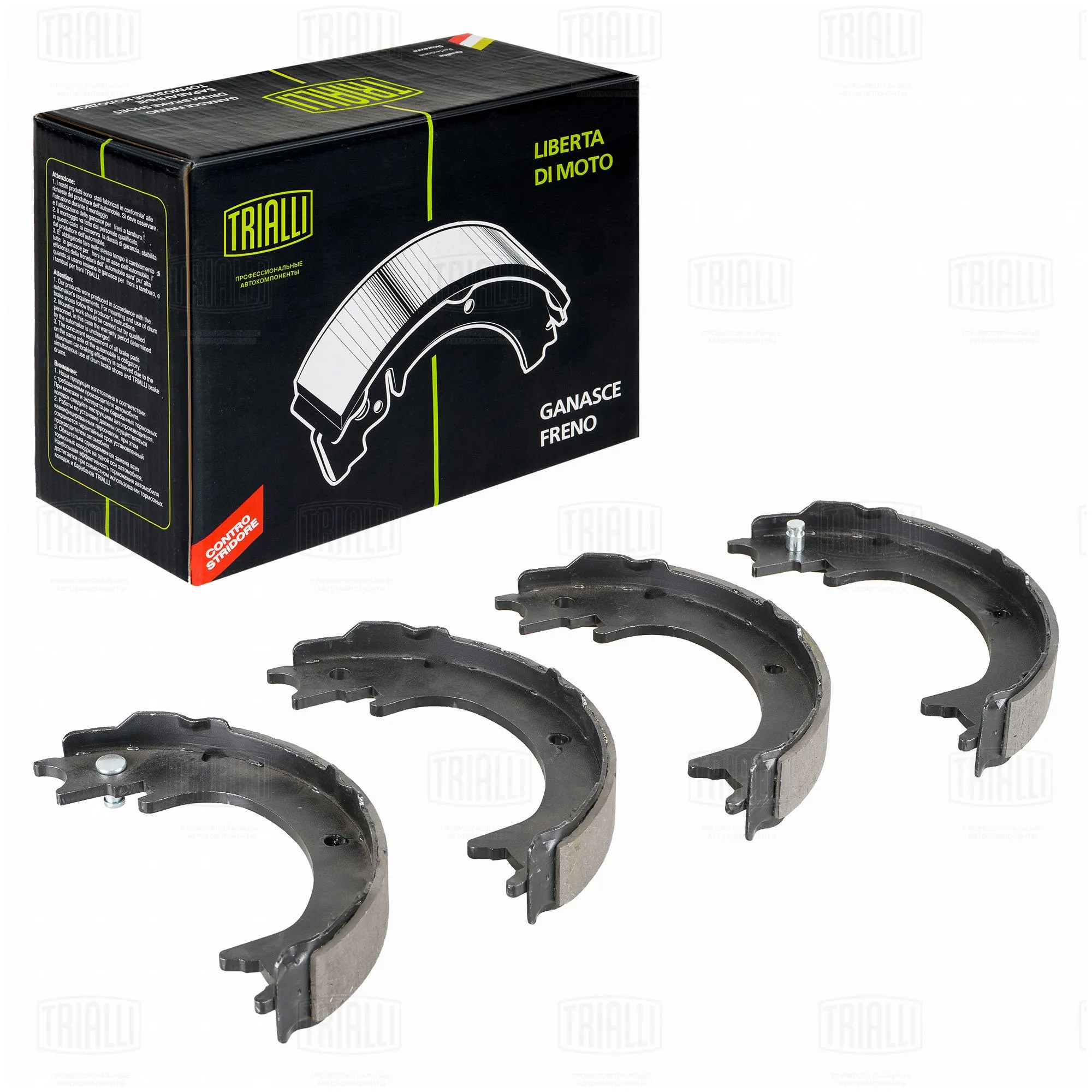 Колодки торм. для а/м Mitsubishi Pajero III (00-)/IV (06-) барабан. ст. торм. 210x40 TRIALLI GF 4665