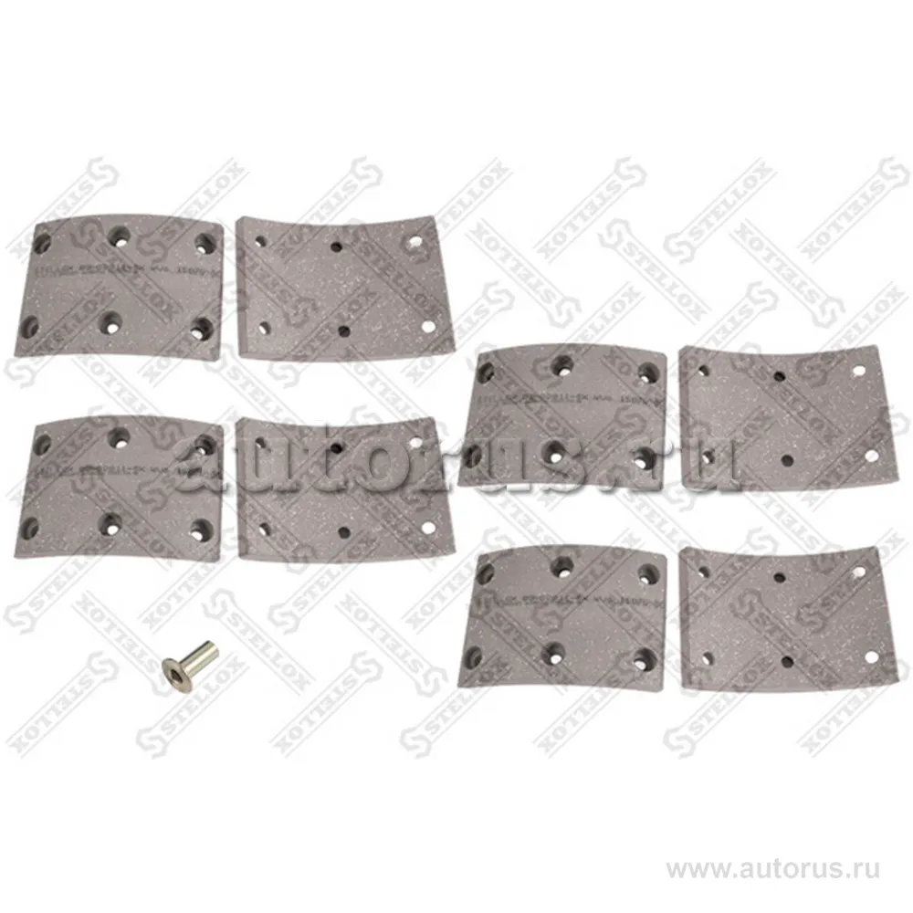 Накладки торм. с ЗАКЛЕПКАМИ STD 15879 17.5-15.6 (325x97) (93058 8x1  STELLOX 85-00911-SX