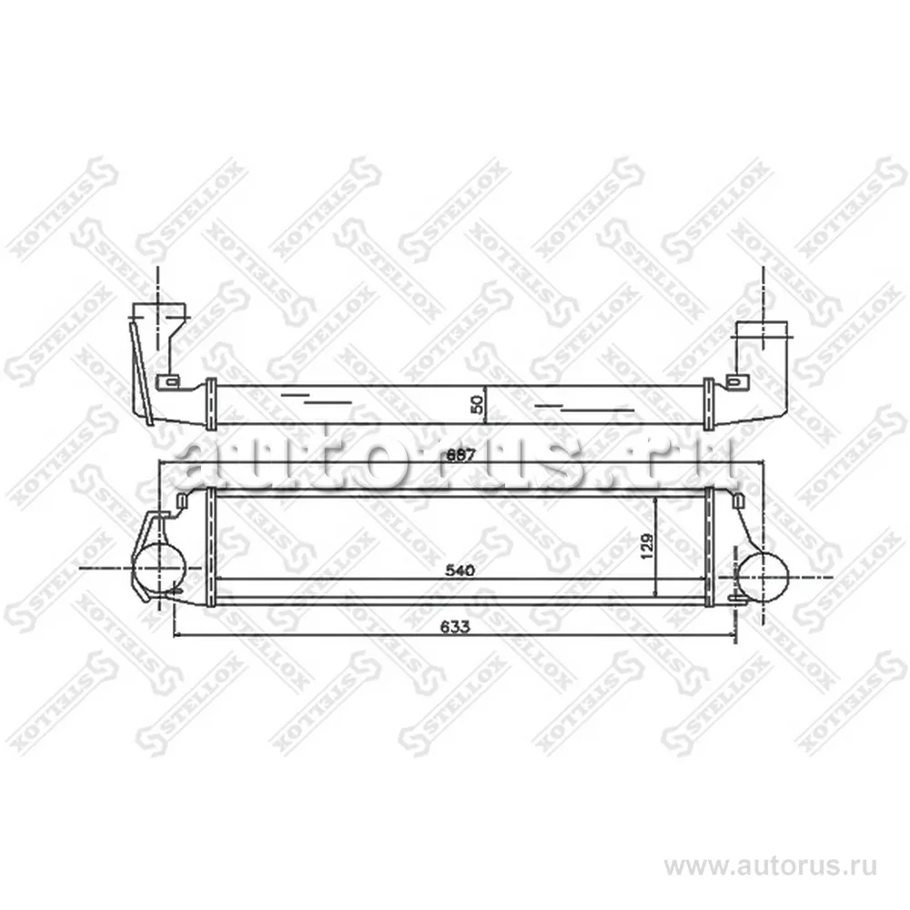 Интеркулер BMW E46 1.8D-3.0D 98-01 STELLOX 1040113_SX