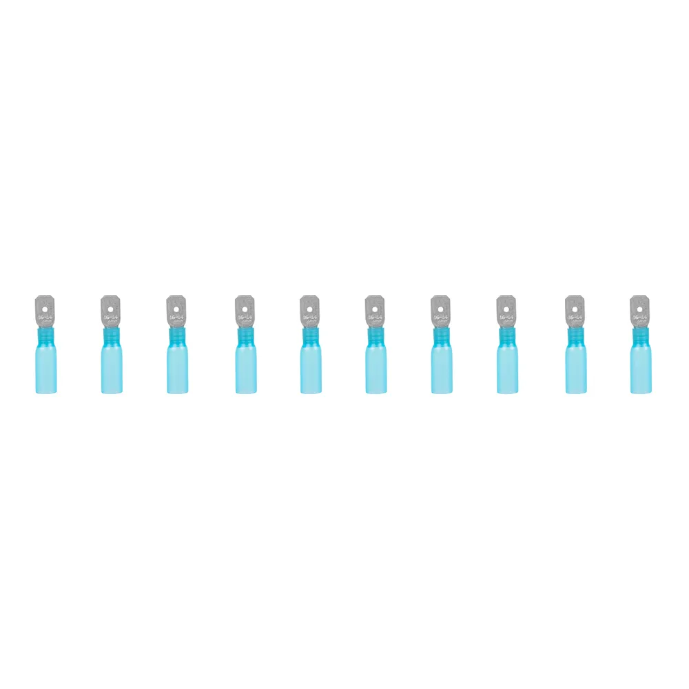 Разъемы плоские РПИ-П(н) 1.5-2.5 AWG(16-14) П=6.3х0.8 (10шт) синие, , Max Вт ARNEZI A0110080