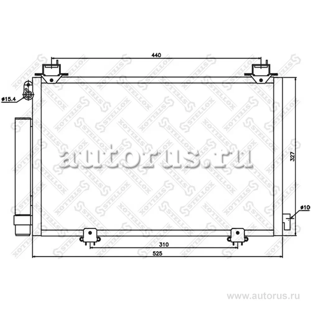 Радиатор кондиционера Toyota Yaris 1.0-1.5 99> STELLOX 10-45597-SX