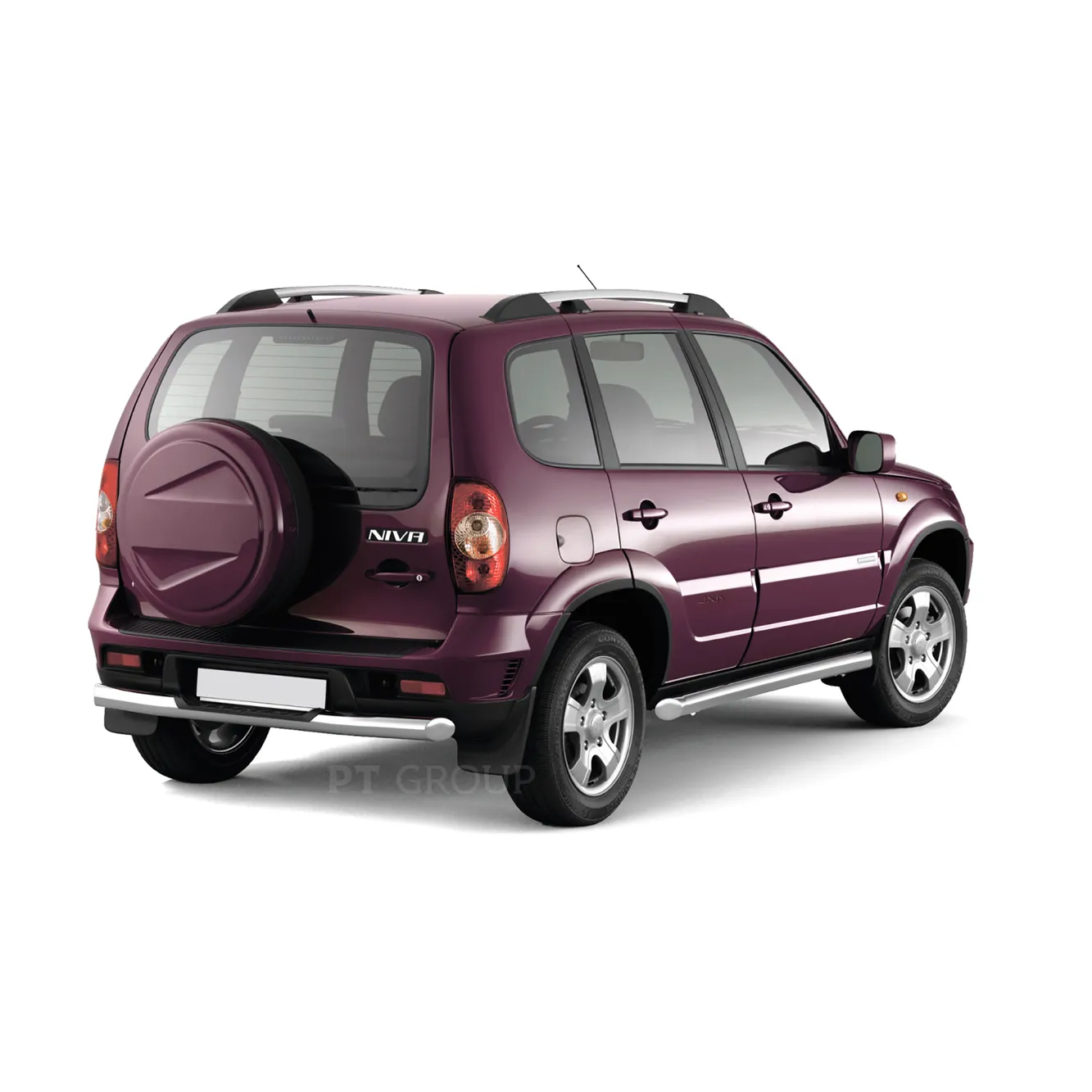 Рейлинг (Серебристый муар) Усиленный Chevrolet Niva 2002-2020, Lada Niva 2020- PT GROUP 02010705