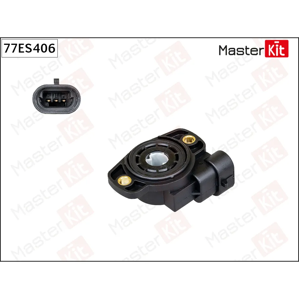 Датчик, положение дросс заслонки\ RENAULT LOGAN MASTERKIT 77ES406