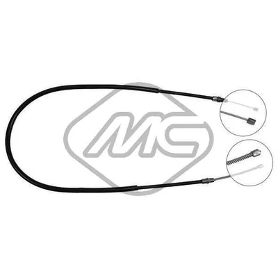 Трос ручника REN 21 TL-TS-GTS-RS-TSE-R 21 GTD (DRUM BRAKE) DX/SX R/L Metalcaucho 83023