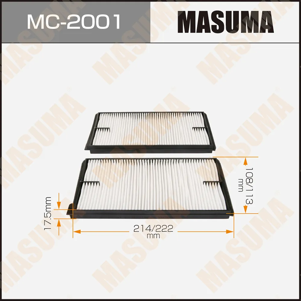 Фильтр салона MASUMA MC2001