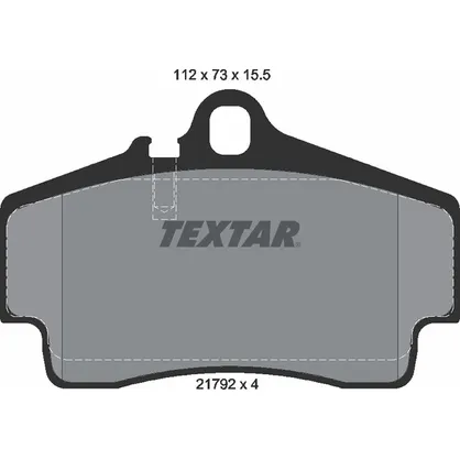 Колодки тормозные задние PORSCHE TEXTAR 2179203