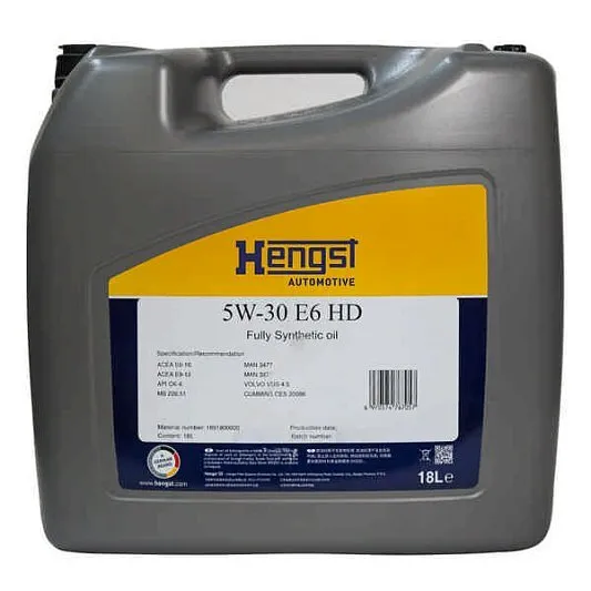 Масло моторное HENGST HD 5W-30 синтетическое 18 л 1691800000