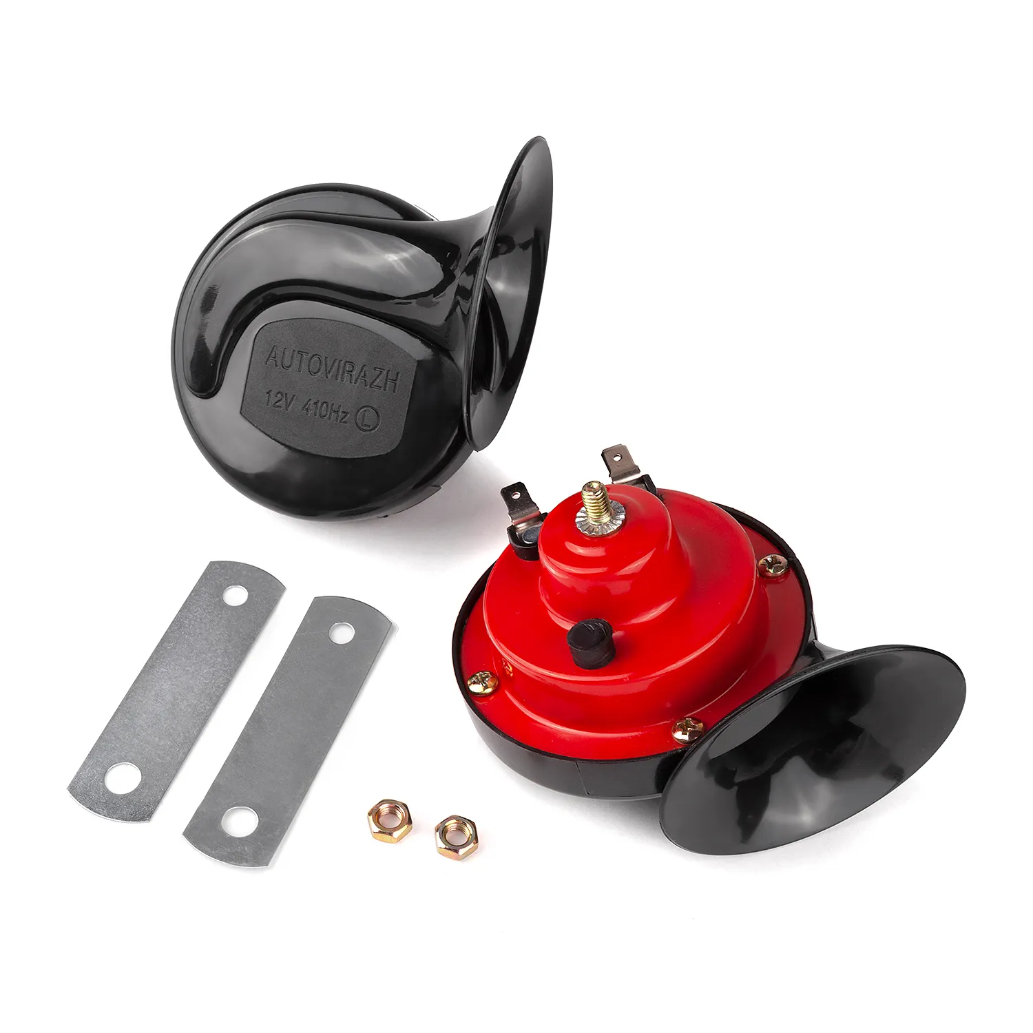 Сигнал звуковой электр. GMP 2-х рожковый 410/510Hz (к-т 2шт) 12V AUTOVIRAZH