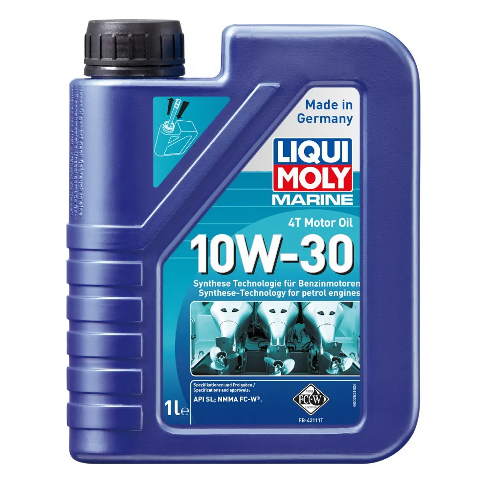 Масло моторное д/лодок Marine 4T Motor Oil 10W-30 SM (1л) LIQUI MOLY 25022