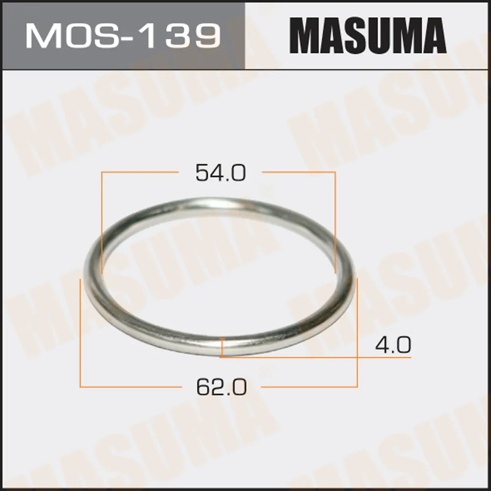 Кольцо глушителя металлическое 54.5 x 62.8 MASUMA MOS-139