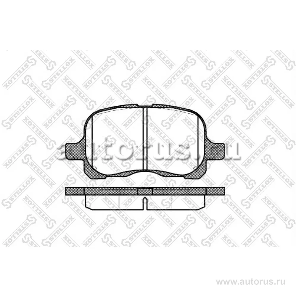 Колодки дисковые п. Toyota Corolla 1.4/1.6/2.0D 97> STELLOX 663 000-SX