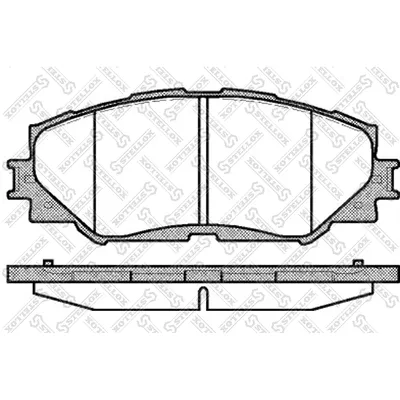 Колодки дисковые п. Toyota RAV4 2.4 06> STELLOX 001089_SX