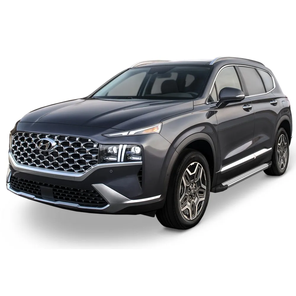 Порог-площадка Silver F180AL + комплект крепежа, RIVAL, Hyundai Santa Fe 2021- RIVAL F180AL.2312.1