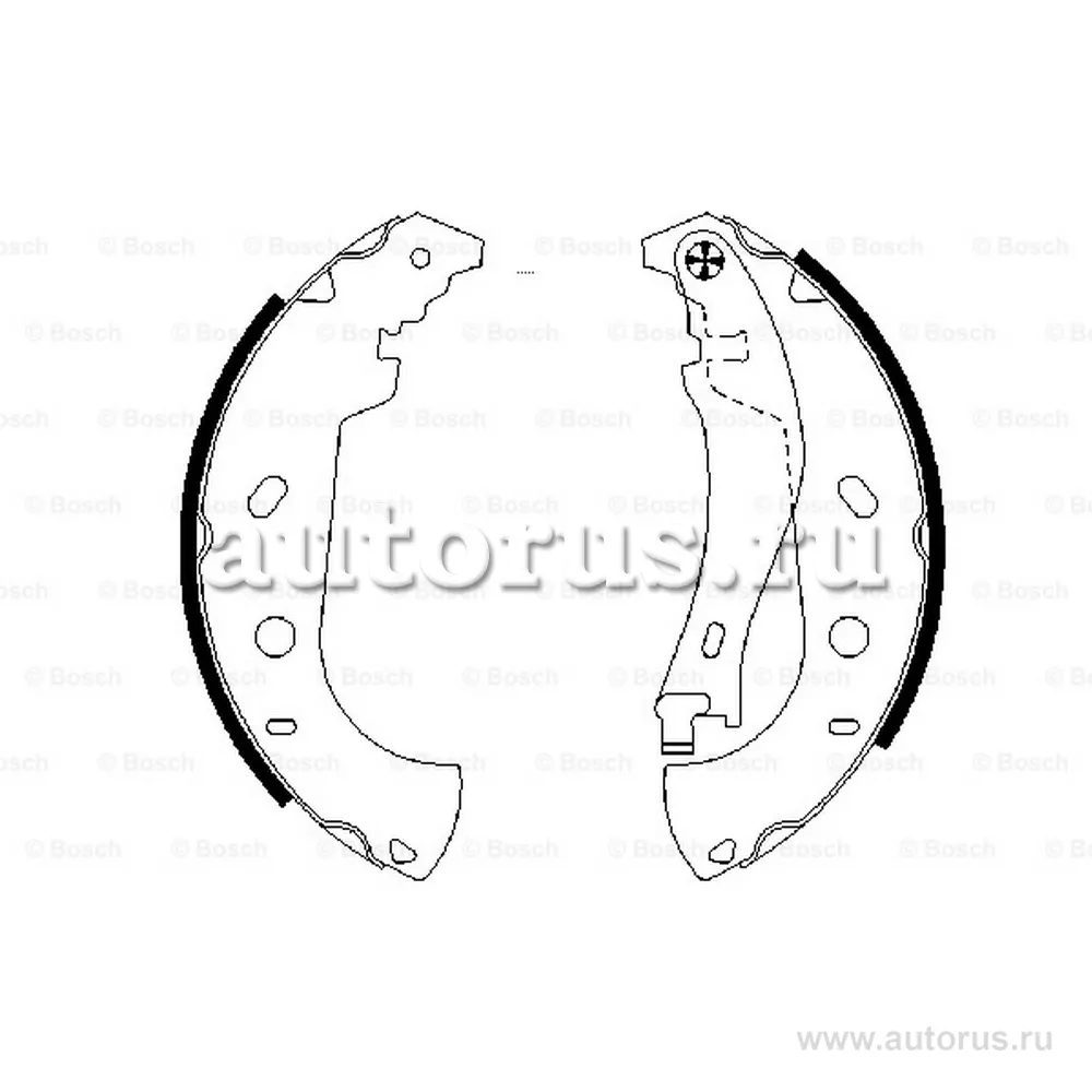 Колодки барабанные FIAT/Alfa/Lancia BOSCH 0 986 487 559