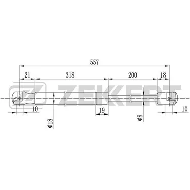Амортизатор багажника Ford Fusion (JU_) 02-