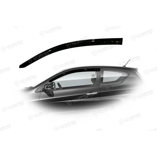 Дефлектора на окна Kia Picanto II 3d 2011 деф.окон Cobra Tuning K13011