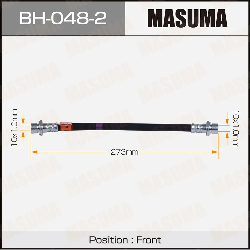 Шланг тормозной передний TOYOTA AVENSIS VERSO MASUMA BH-048-2