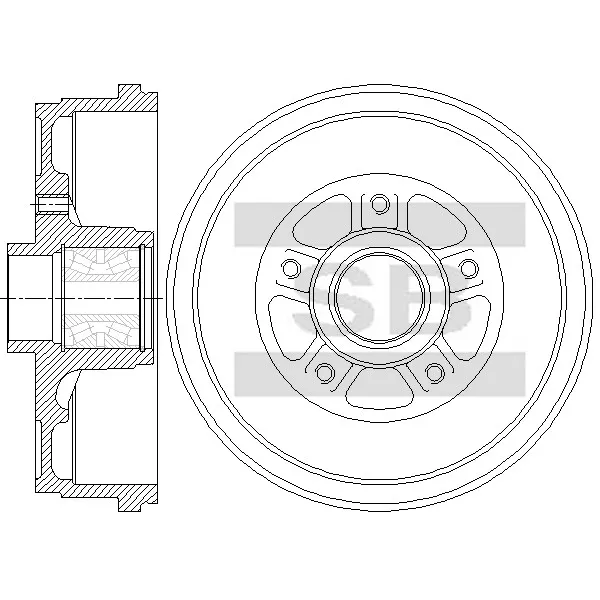 Барабан тормозной SANGSIN BRAKE SD7107